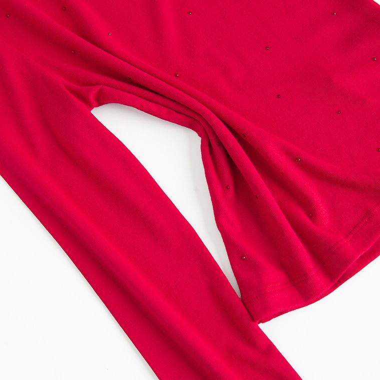 Cool Club, Bluzka dziewczęca z długim rękawem, czerwona