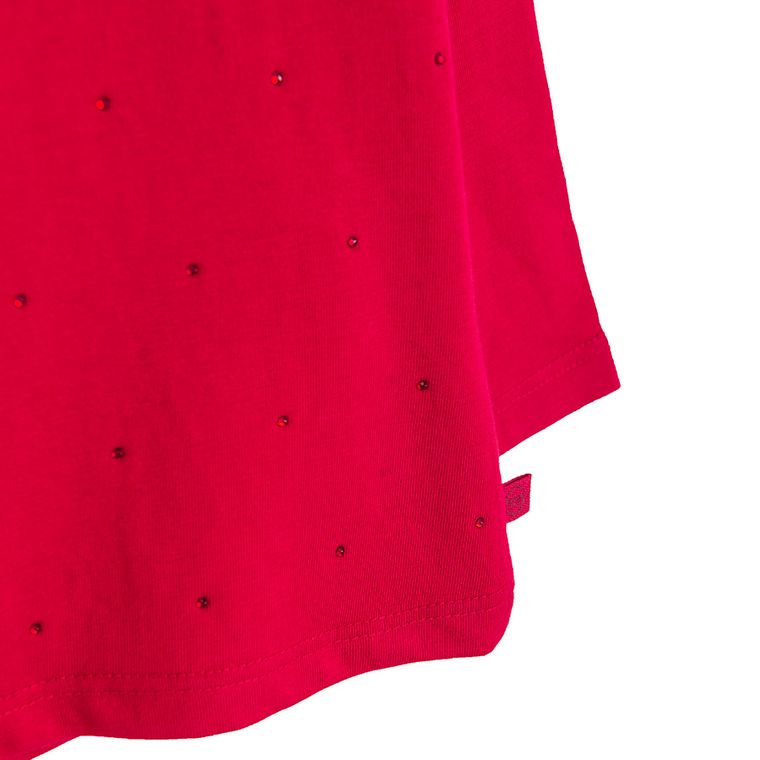 Cool Club, Bluzka dziewczęca z długim rękawem, czerwona
