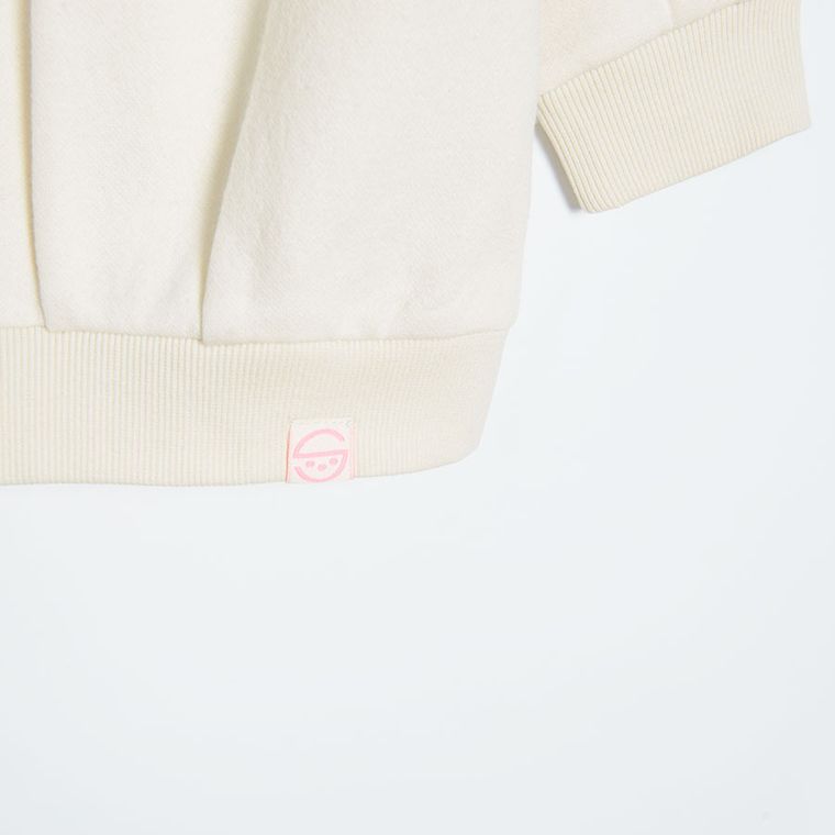 Cool Club, Bluzka dziewczęca z długim rękawem, ecru