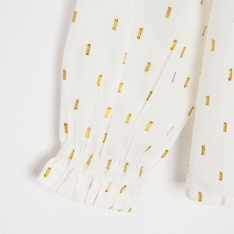 Cool Club, Bluzka dziewczęca z długim rękawem, ecru