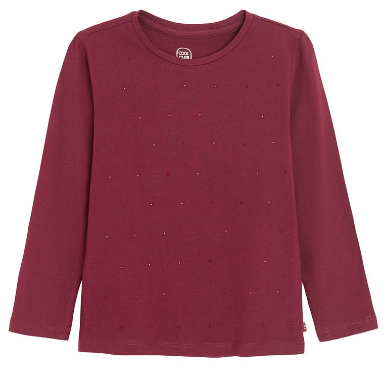 Cool Club, Bluzka dziewczęca z długim rękawem, mix, zestaw, 3 szt.