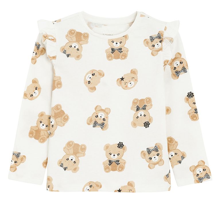 Cool Club, Bluzka dziewczęca z długim rękawem, mix, zestaw, 3 szt.