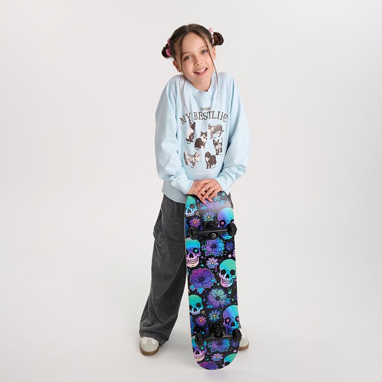 Cool Club, Bluzka dziewczęca z długim rękawem, niebieska