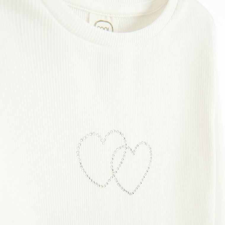 Cool Club, Bluzka dziewczęca z długim rękawem, prążkowana, mix, zestaw, 2 szt.