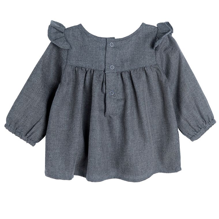 Cool Club, Bluzka dziewczęca z długim rękawem, szara