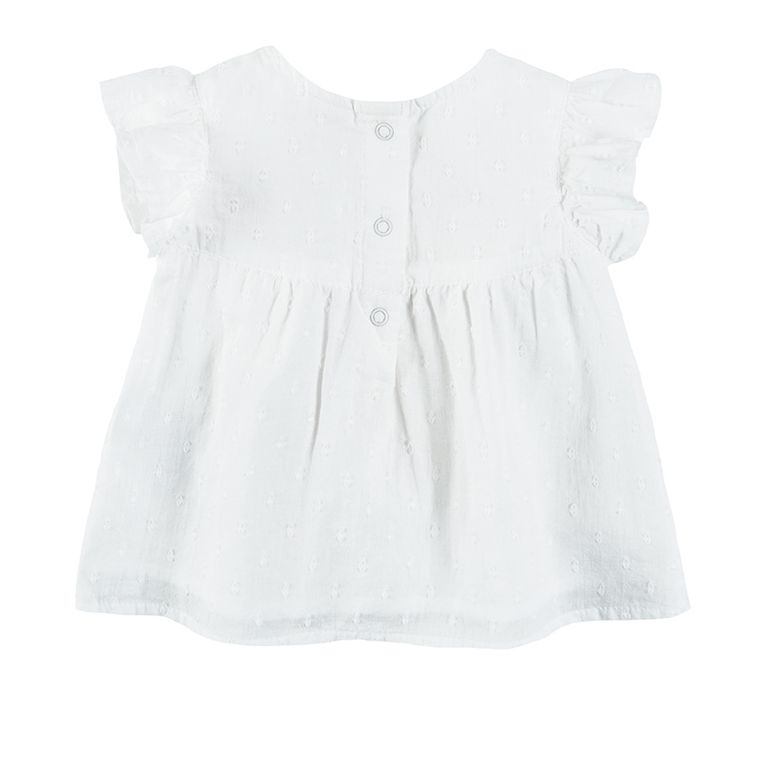 Cool Club, Bluzka dziewczęca z krótkim rękawem, biała