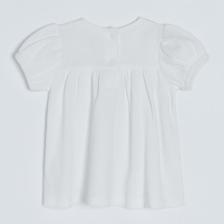 Cool Club, Bluzka dziewczęca z krótkim rękawem, biała