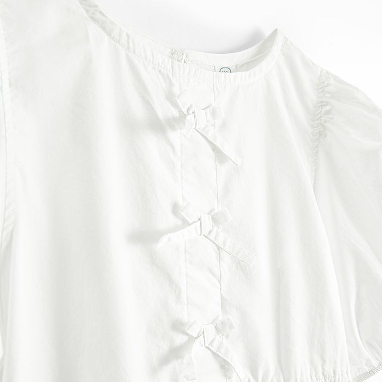 Cool Club, Bluzka dziewczęca z krótkim rękawem, biała