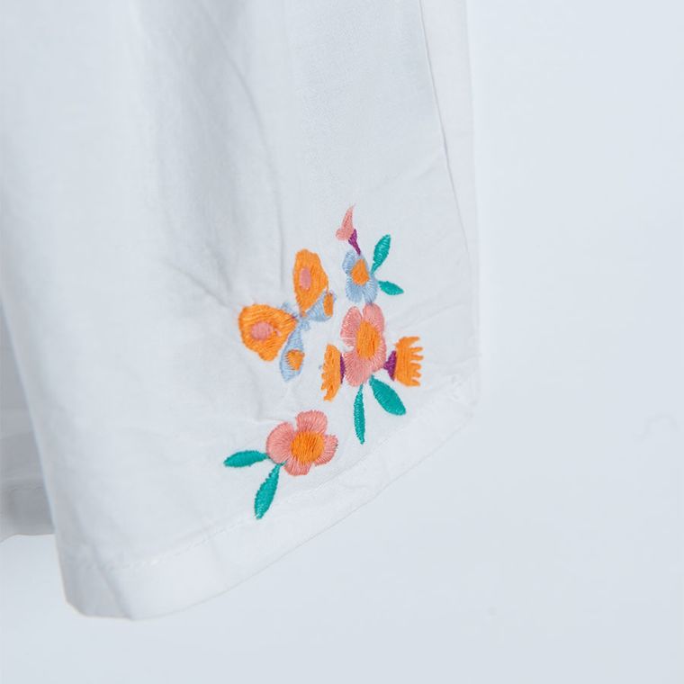 Cool Club, Bluzka dziewczęca z krótkim rękawem, ecru