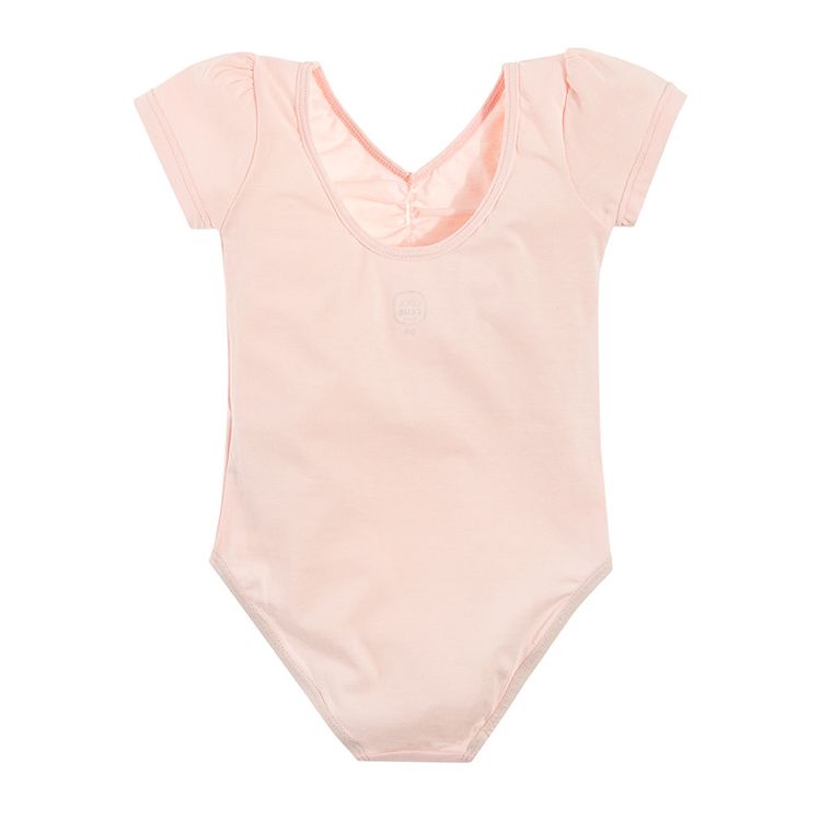 Cool Club, Body baletowe dziewczęce z krótkim rękawem, jasnoróżowe