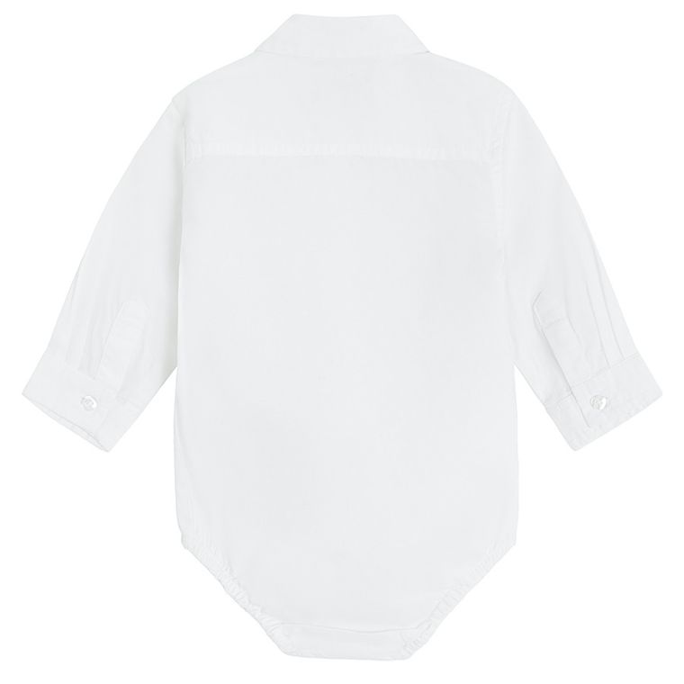 Cool Club, Body chłopięce z długim rękawem, koszulowe, białe