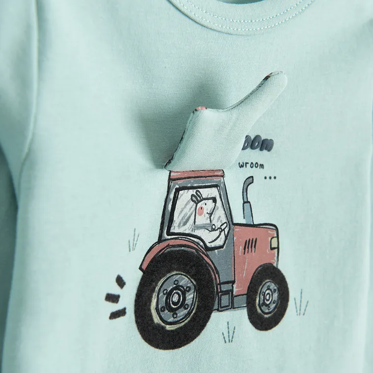 Cool Club, Body chłopięce z długim rękawem, miętowe