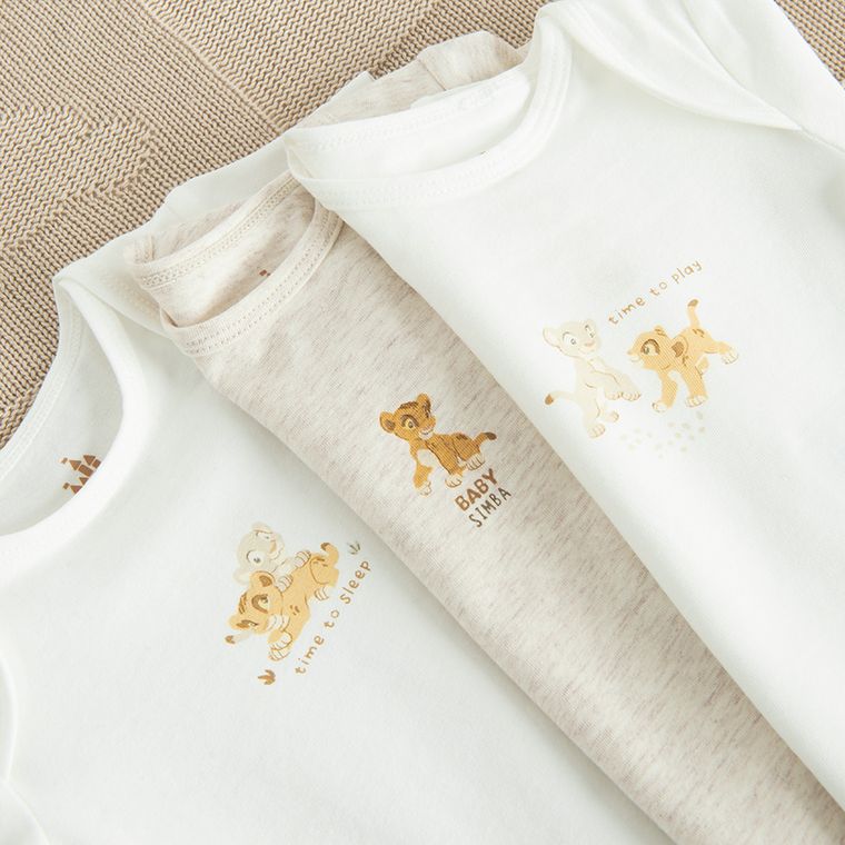 Cool Club, Body chłopięce z krótkim rękawem, mix, zestaw, 4 szt., Król Lew