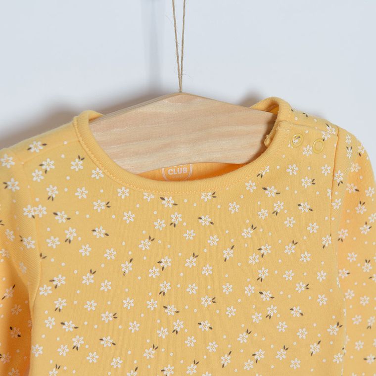 Cool Club, Body dziewczęce z długim rękawem, białe, różowe, żółte, zestaw, 3 szt.