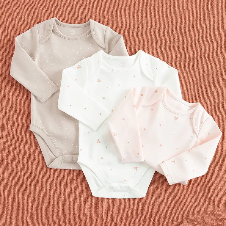 Cool Club, Body dziewczęce z długim rękawem, mix, zestaw, 3 szt.