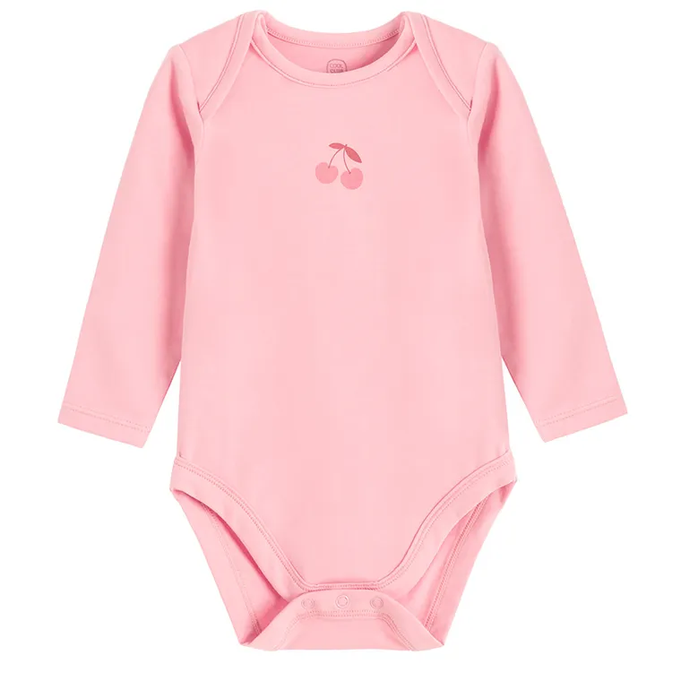 Cool Club, Body dziewczęce z długim rękawem, różowe, zestaw, 3 szt.