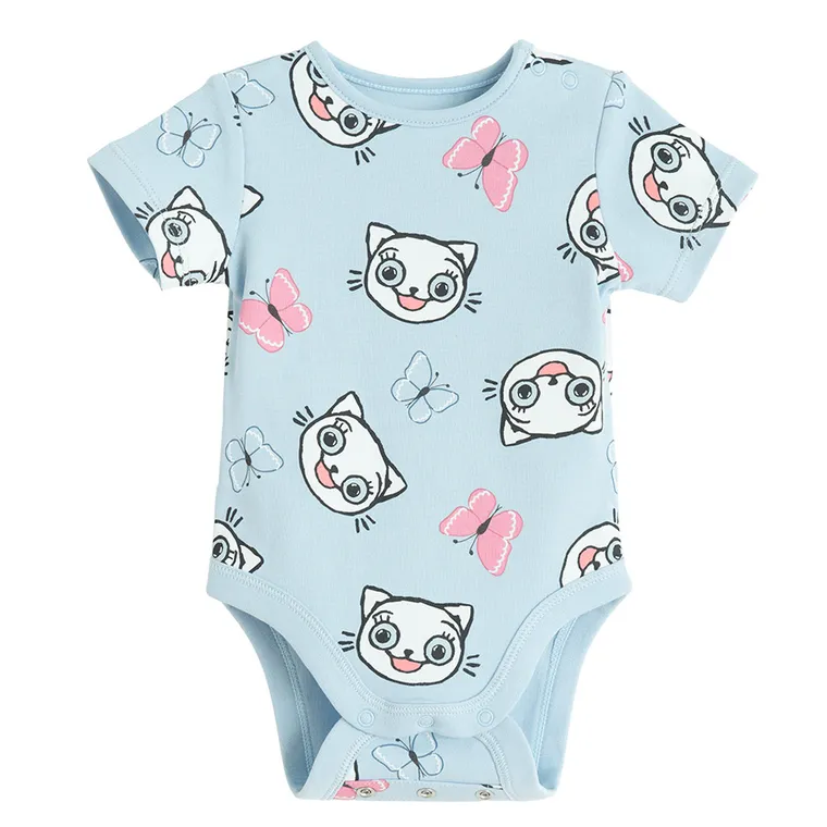 Cool Club, Body dziewczęce z krótkim rękawem, mix, Kicia Kocia, zestaw, 4 szt.