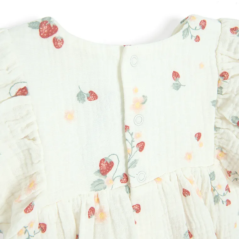 Cool Club, Body dziewczęce z krótkim rękawem, muślinowe, białe