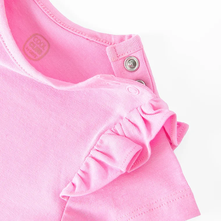 Cool Club, Body dziewczęce z krótkim rękawem, różowe