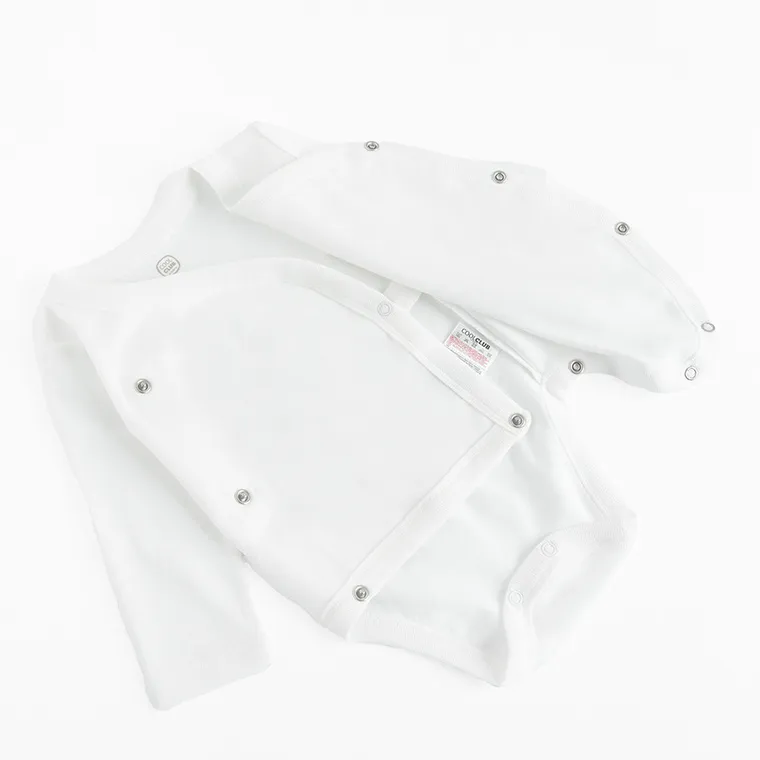 Cool Club, Body niemowlęce z długim rękawem, białe, zestaw, 5 szt.