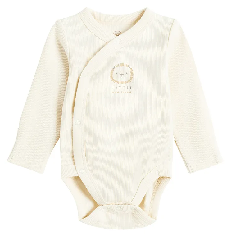 Cool Club, Body niemowlęce z długim rękawem, prążkowane, mix, zestaw, 2 szt.