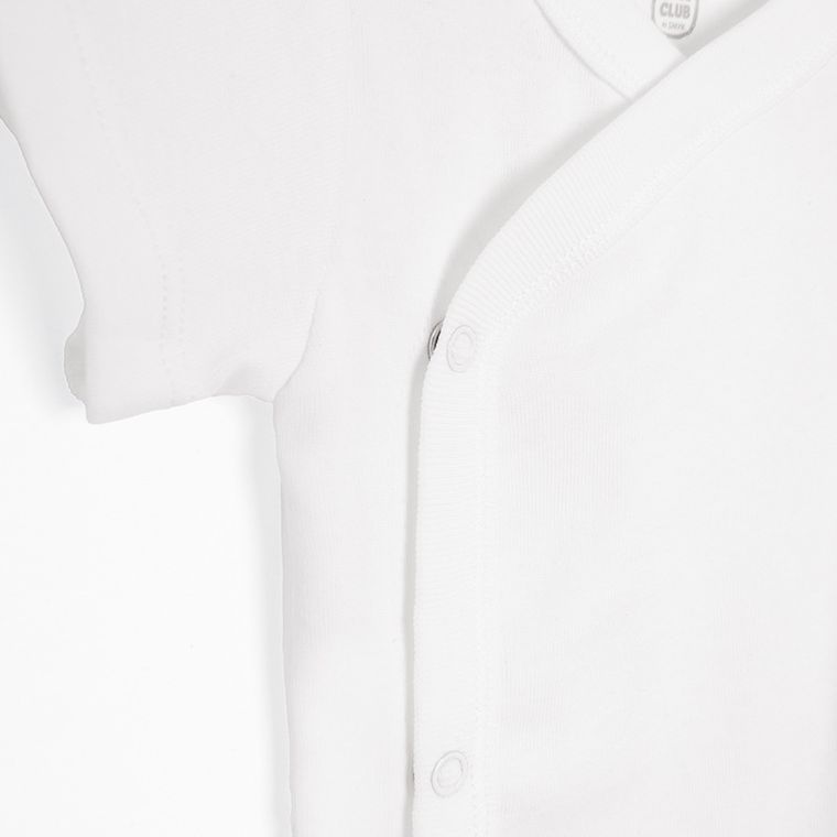 Cool Club, Body niemowlęce z krótkim rękawem, białe, zestaw, 5 szt.