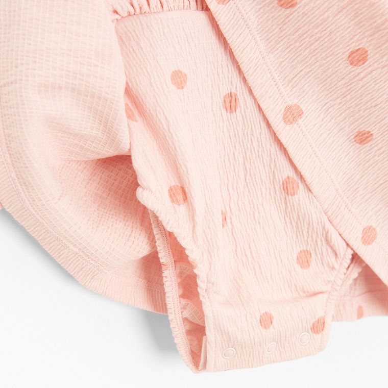 Cool Club, Body sukienka dziewczęce z długim rękawem, różowe