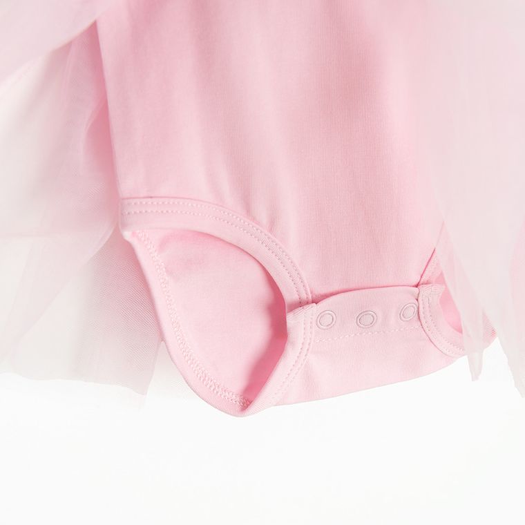 Cool Club, Body sukienka dziewczęce z krótkim rękawem, różowe