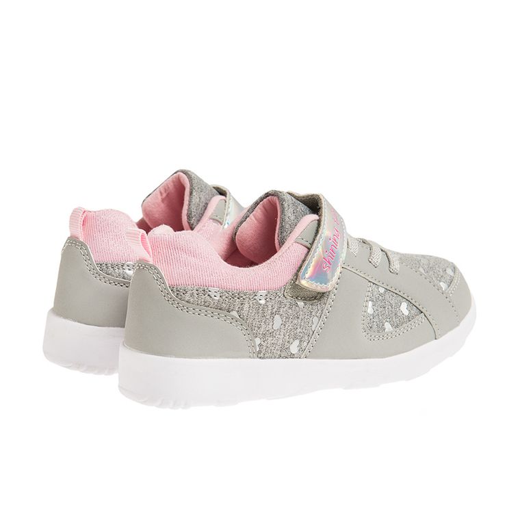 Cool Club, Buty sportowe dziewczęce, szare, serca