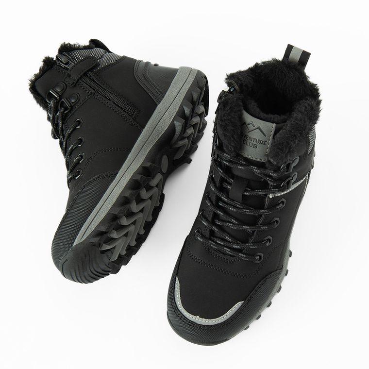 Cool Club, Buty zimowe chłopięce, czarne, ocieplane
