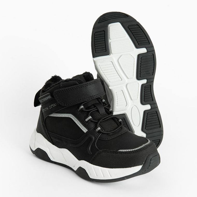 Cool Club, Buty zimowe chłopięce, ocieplane, czarne