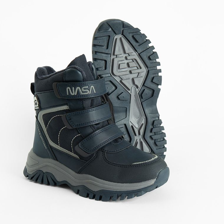 Cool Club, Buty zimowe chłopięce, ocieplane, niebieskie, NASA