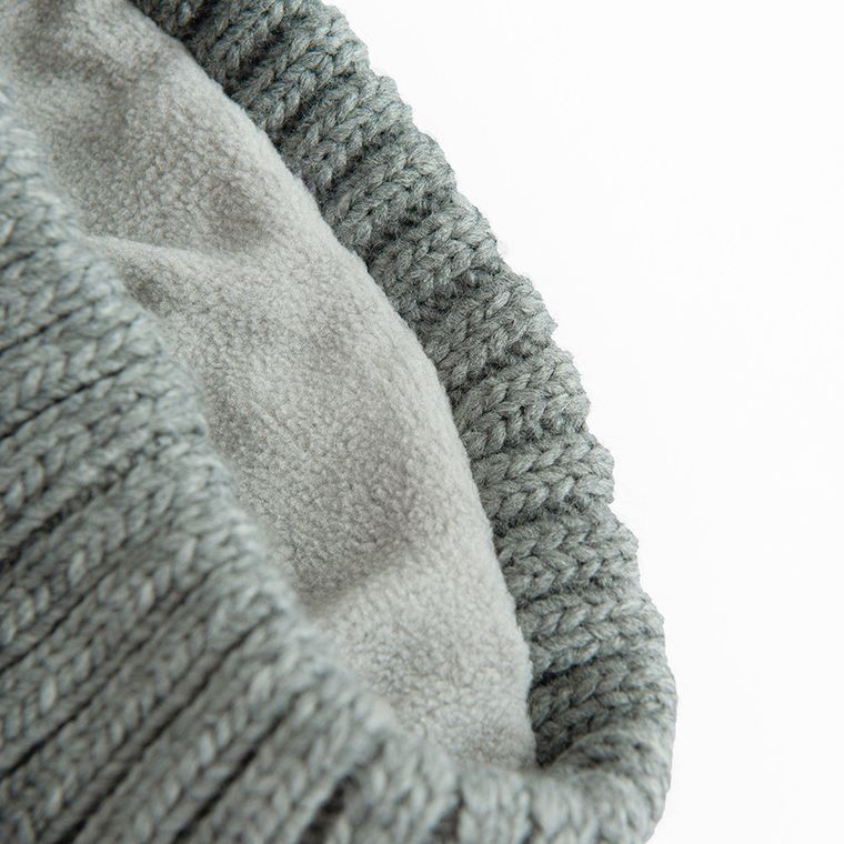 Cool Club, Czapka chłopięca z pomponem, szara