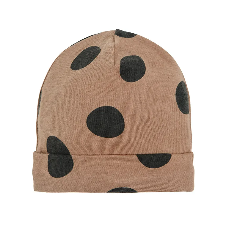 Cool Club, Czapka dziewczęca, bawełna organiczna, grafitowa, brązowa, zestaw, 2 szt.