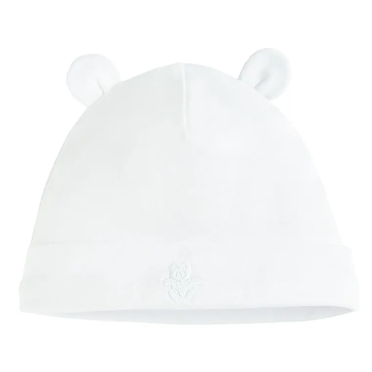 Cool Club, Czapka dziewczęca, jasnoróżowa, biała, zestaw, 2 szt.