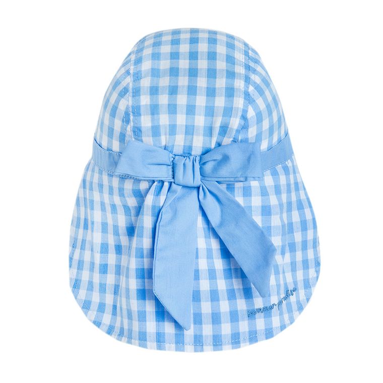 Cool Club, Czapka dziewczęca safari, biało-niebieska