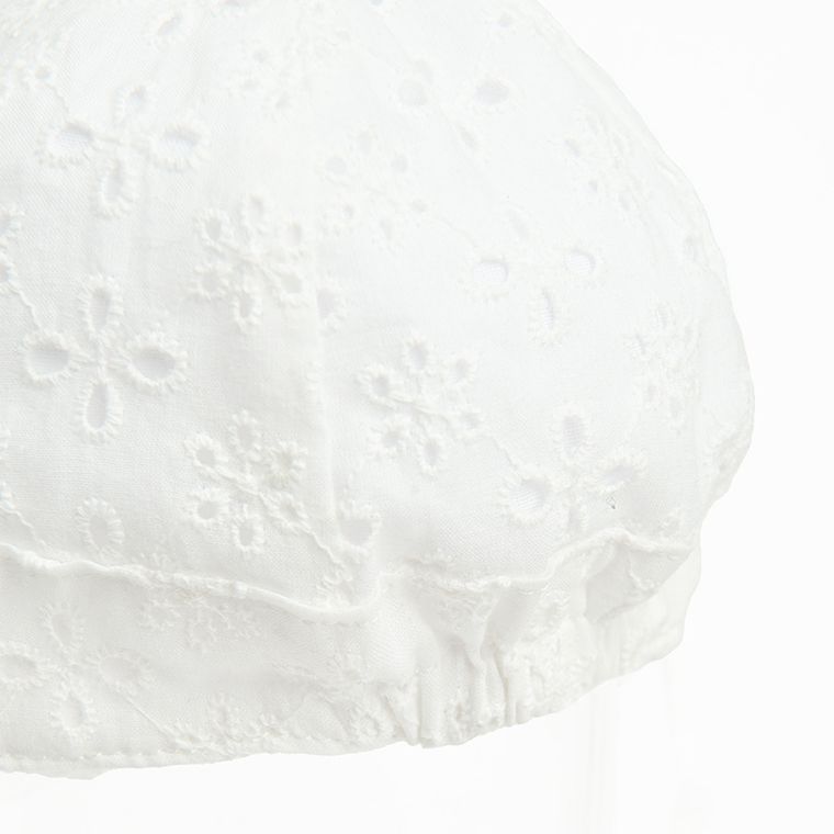 Cool Club, Czapka dziewczęca, wiązana, biała