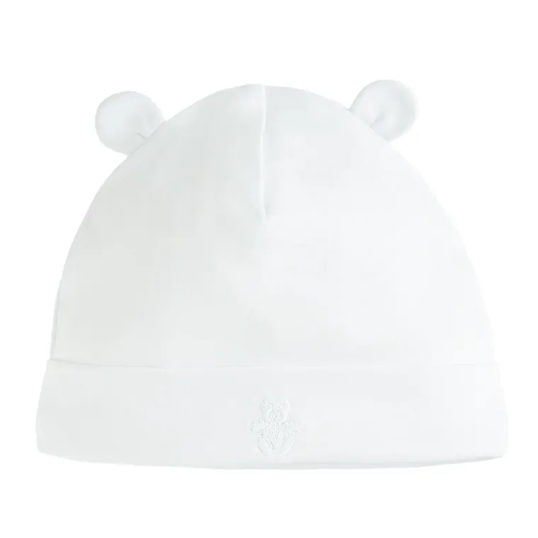 Cool Club, Czapka niemowlęca, jasnoniebieska, biała, zestaw, 2 szt.