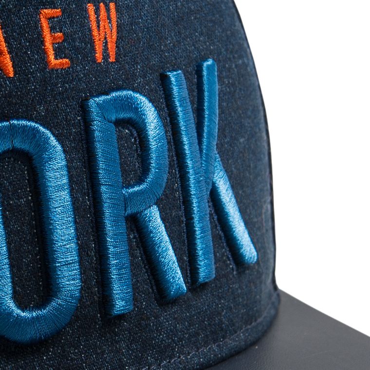 Cool Club, Czapka z daszkiem chłopięca, granatowa, New York