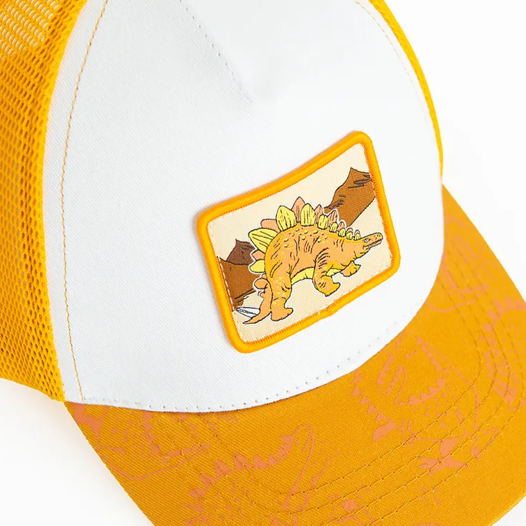 Cool Club, Czapka z daszkiem chłopięca, musztardowo-biała