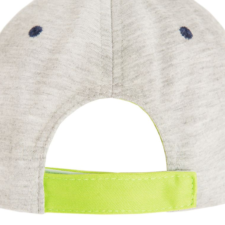 Cool Club, Czapka z daszkiem chłopięca, szara, NYC BRKLN