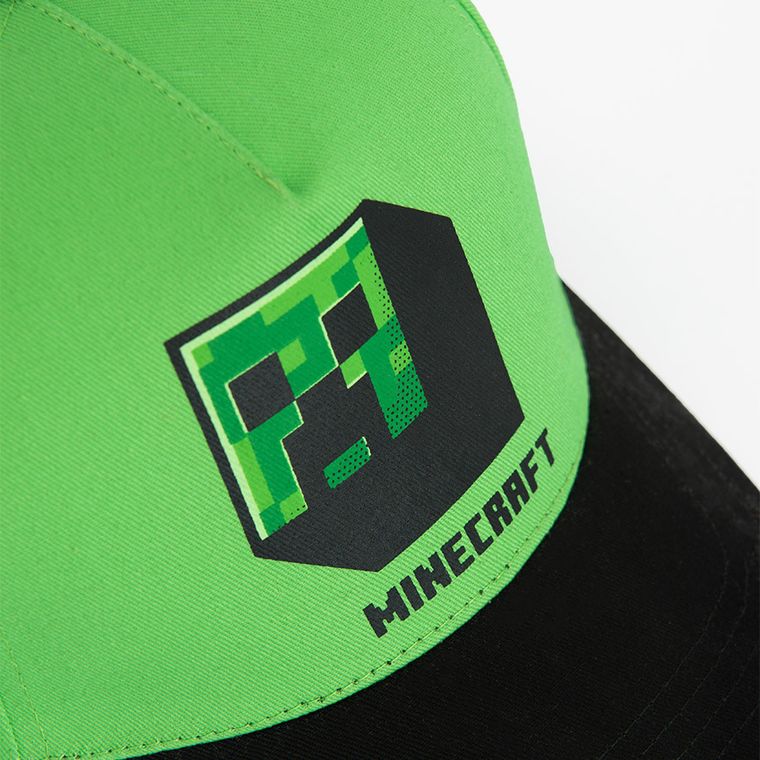 Cool Club, Czapka z daszkiem chłopięca, zielona, Minecraft
