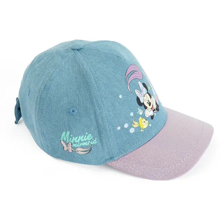 Cool Club, Czapka z daszkiem dziewczęca, niebieska, Myszka Minnie