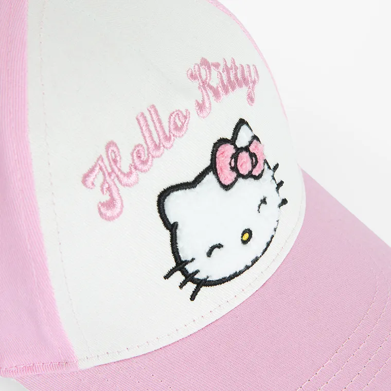 Cool Club, Czapka z daszkiem dziewczęca, różowa, Hello Kitty