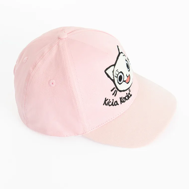 Cool Club, Czapka z daszkiem dziewczęca, różowa, Kicia Kocia