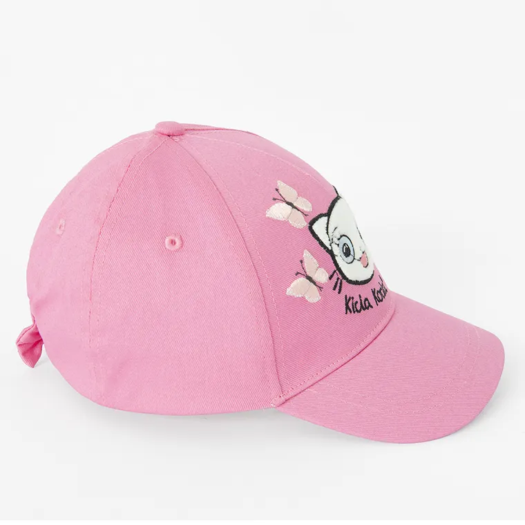 Cool Club, Czapka z daszkiem dziewczęca, różowa, Kicia Kocia