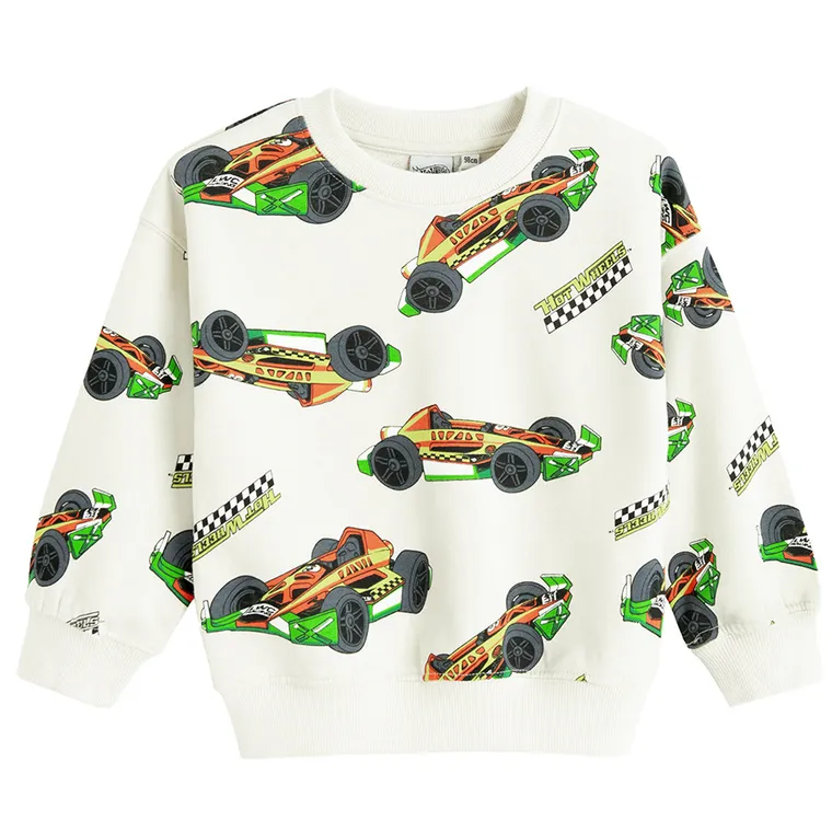 Cool Club, Dres chłopięcy, beżowy, Hot Wheels