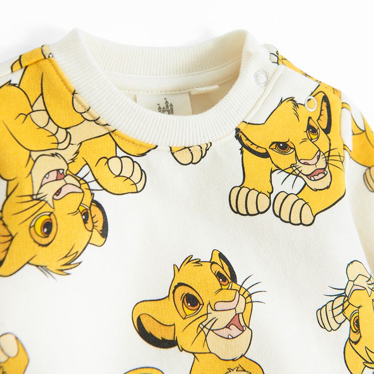 Cool Club, Dres chłopięcy, ecru, Król Lew