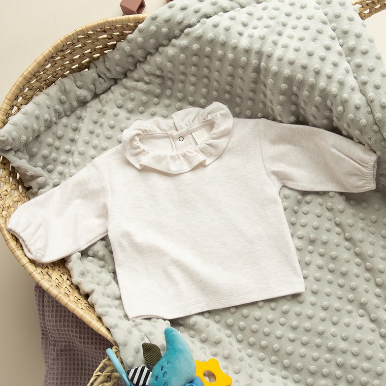 Cool Club, Dres dziewczęcy, beżowy melanż