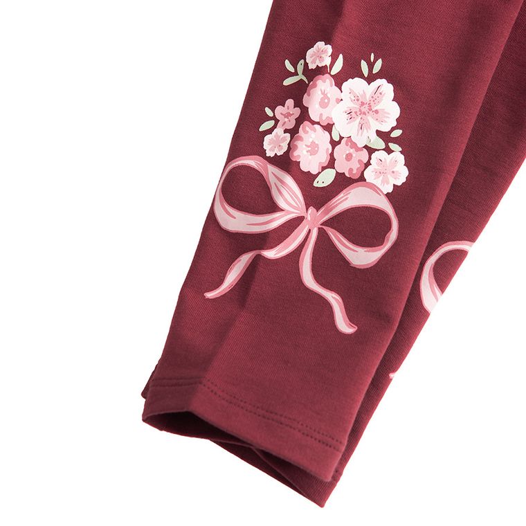 Cool Club, Jegginsy dziewczęce, bordowe